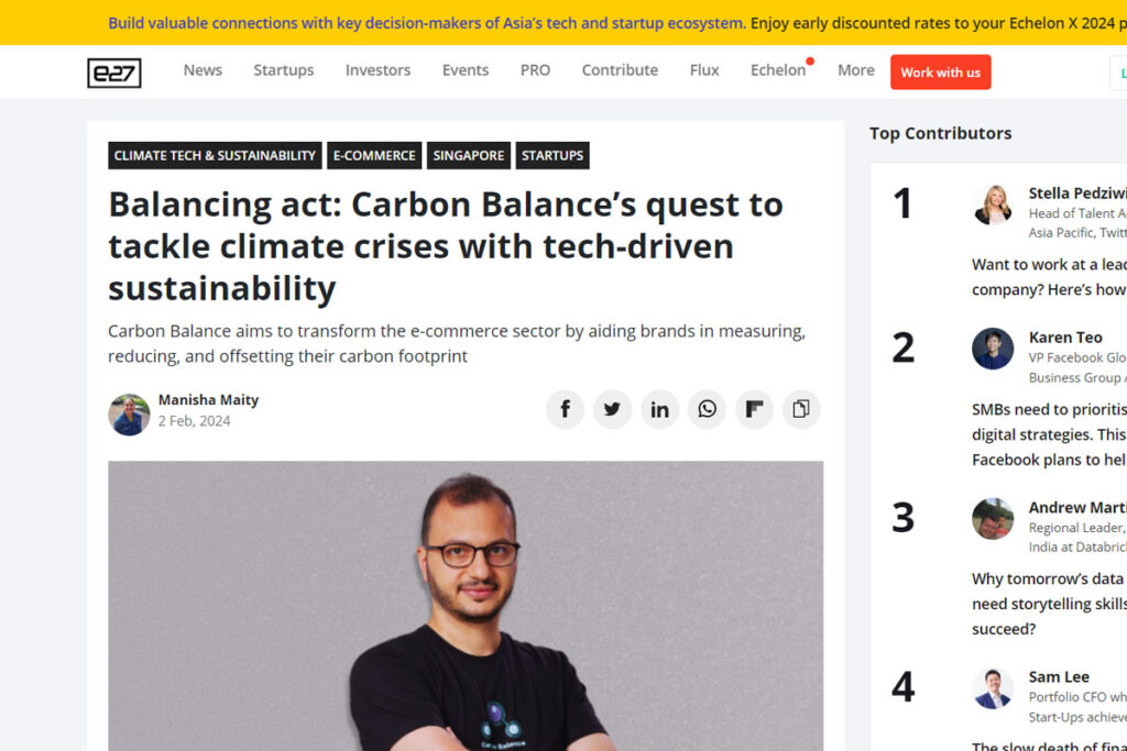 Balancing act: Carbon Balance’s quest to tackle climate crises with tech-driven sustainability